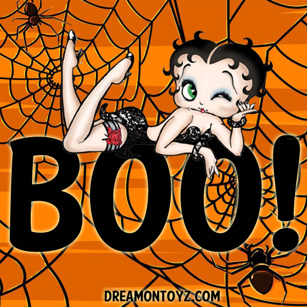 betty boop halloween cards