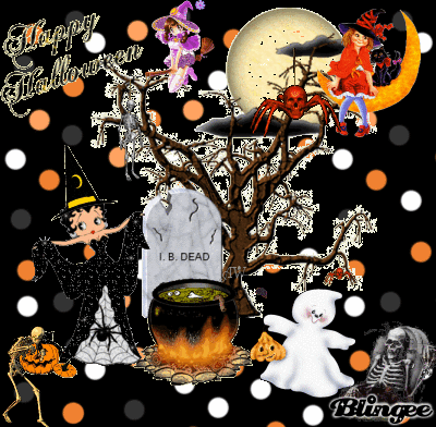 betty boop halloween cards