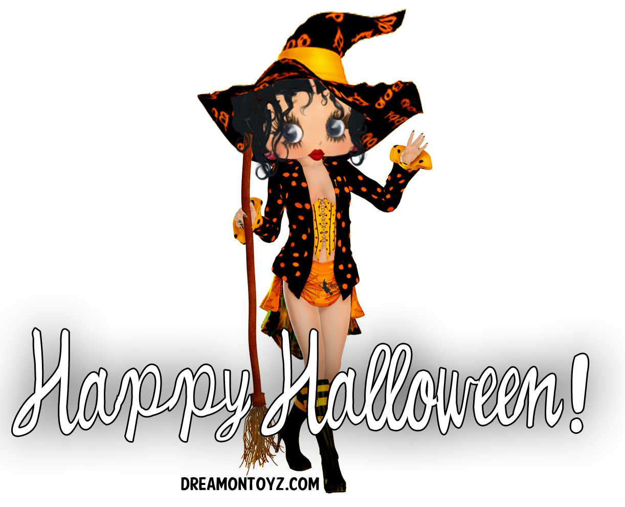 betty boop halloween cards