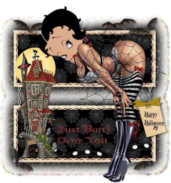betty boop halloween cards