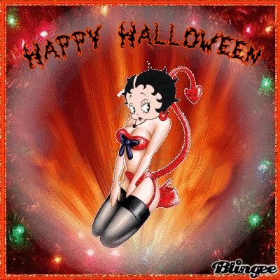 betty boop halloween cards
