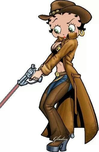 betty boop cowgirl cards