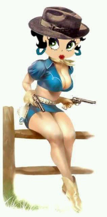 betty boop cowgirl cards
