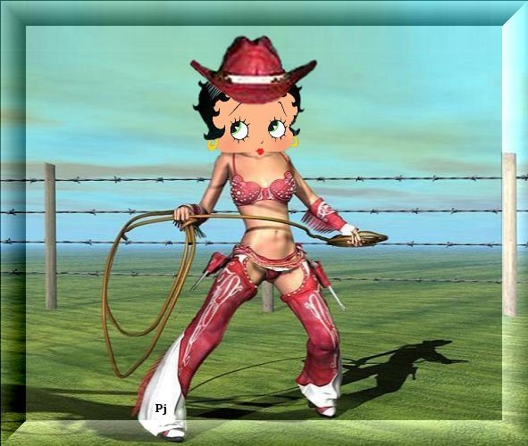 betty boop cowgirl cards