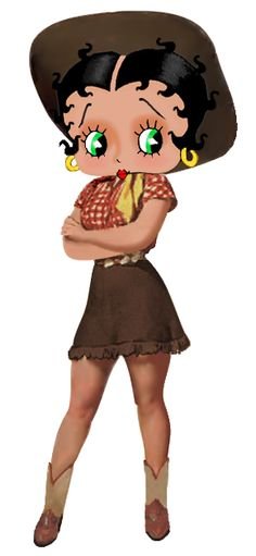 betty boop cowgirl cards