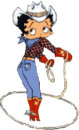 betty boop cowgirl cards