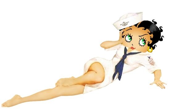betty boop military cards