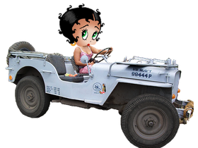 betty boop military cards