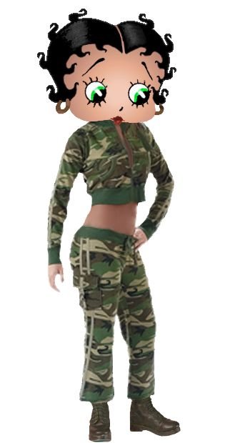 betty boop military cards