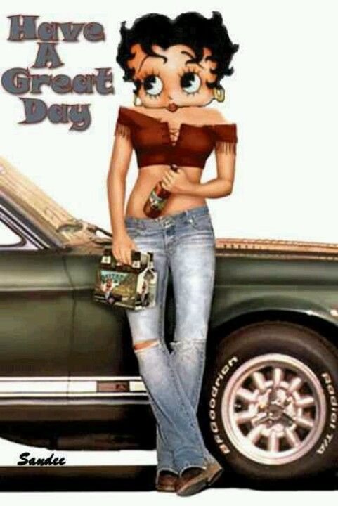 betty boop biker cards