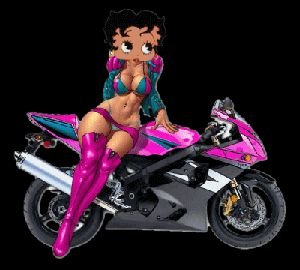 betty boop biker cards