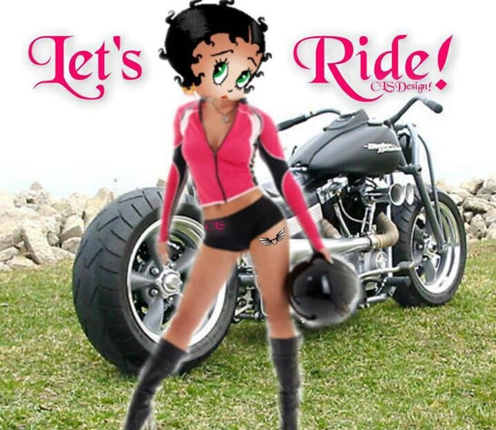 betty boop biker cards