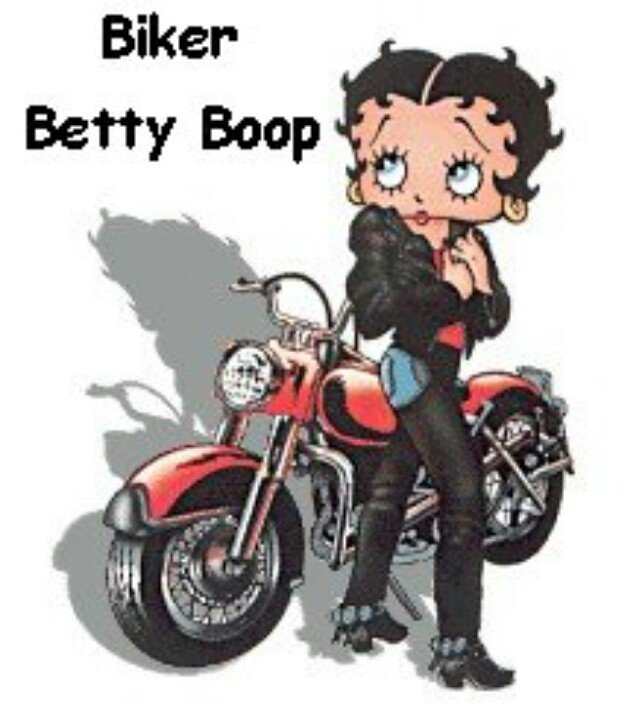 betty boop biker cards