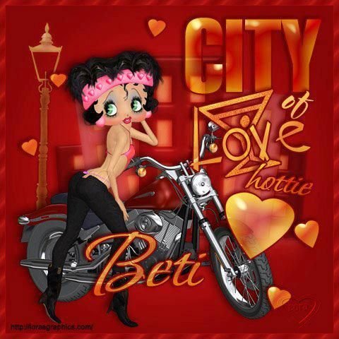 betty boop biker cards