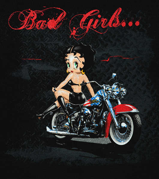 betty boop biker cards