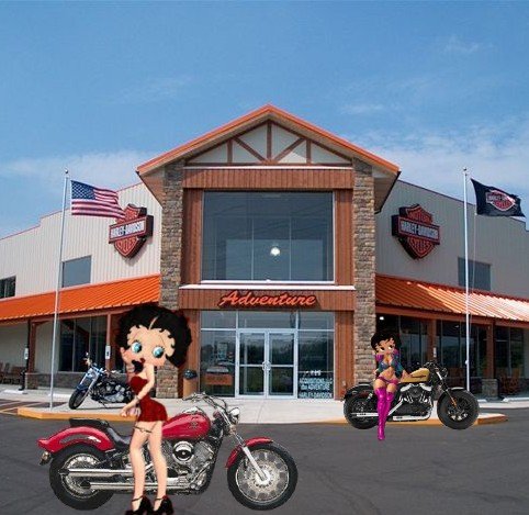 betty boop biker cards