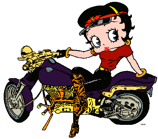 betty boop biker cards