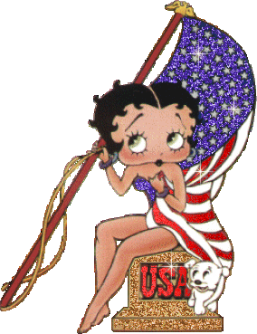 Betty Boop Independence Day Cards