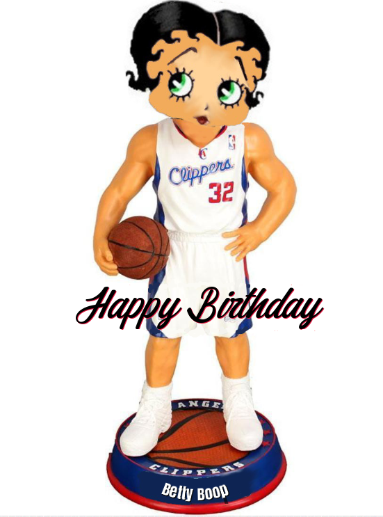 Betty Boop Clippers Birthday ECards