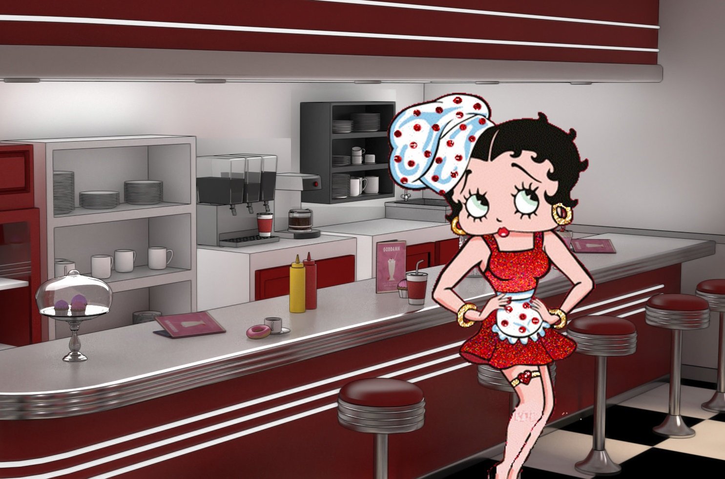 Betty Boop Diner eCards