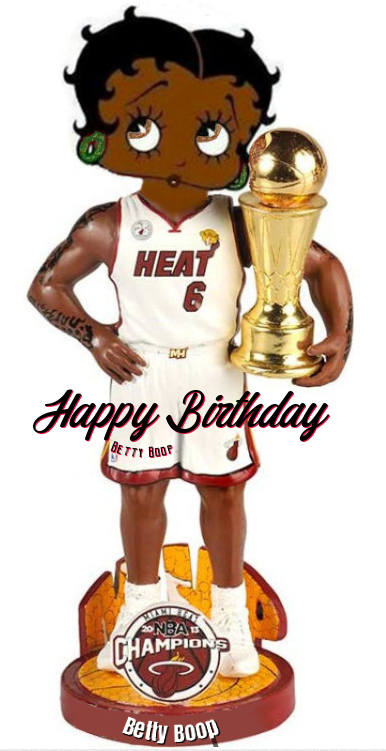 Betty Boop NBA Birthday Cards