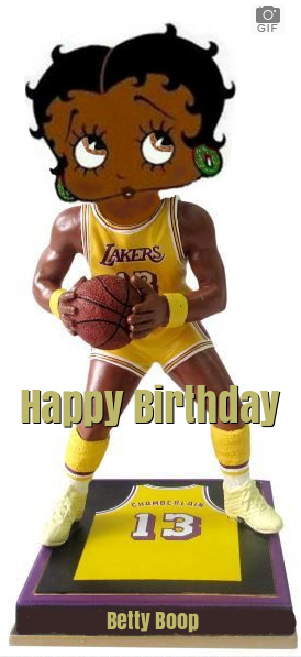 Betty Boop lakers Birthday ECards
