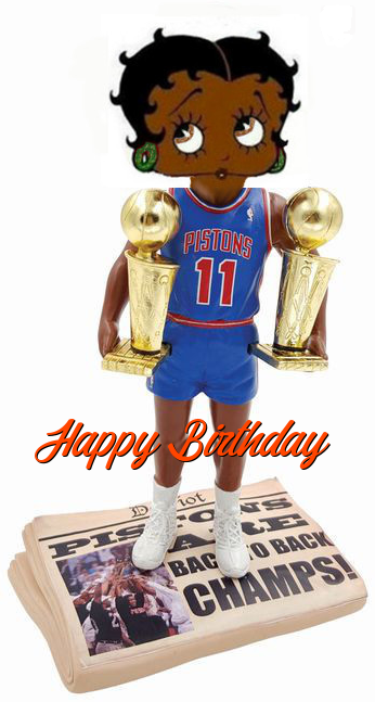 Betty Boop Pistons Birthday ECards